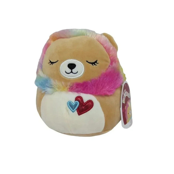 Squishmallows Lianne the Lion 7.5 Inch Plush Rainbow Mane Hearts Kids Toy - Picture 1 of 4